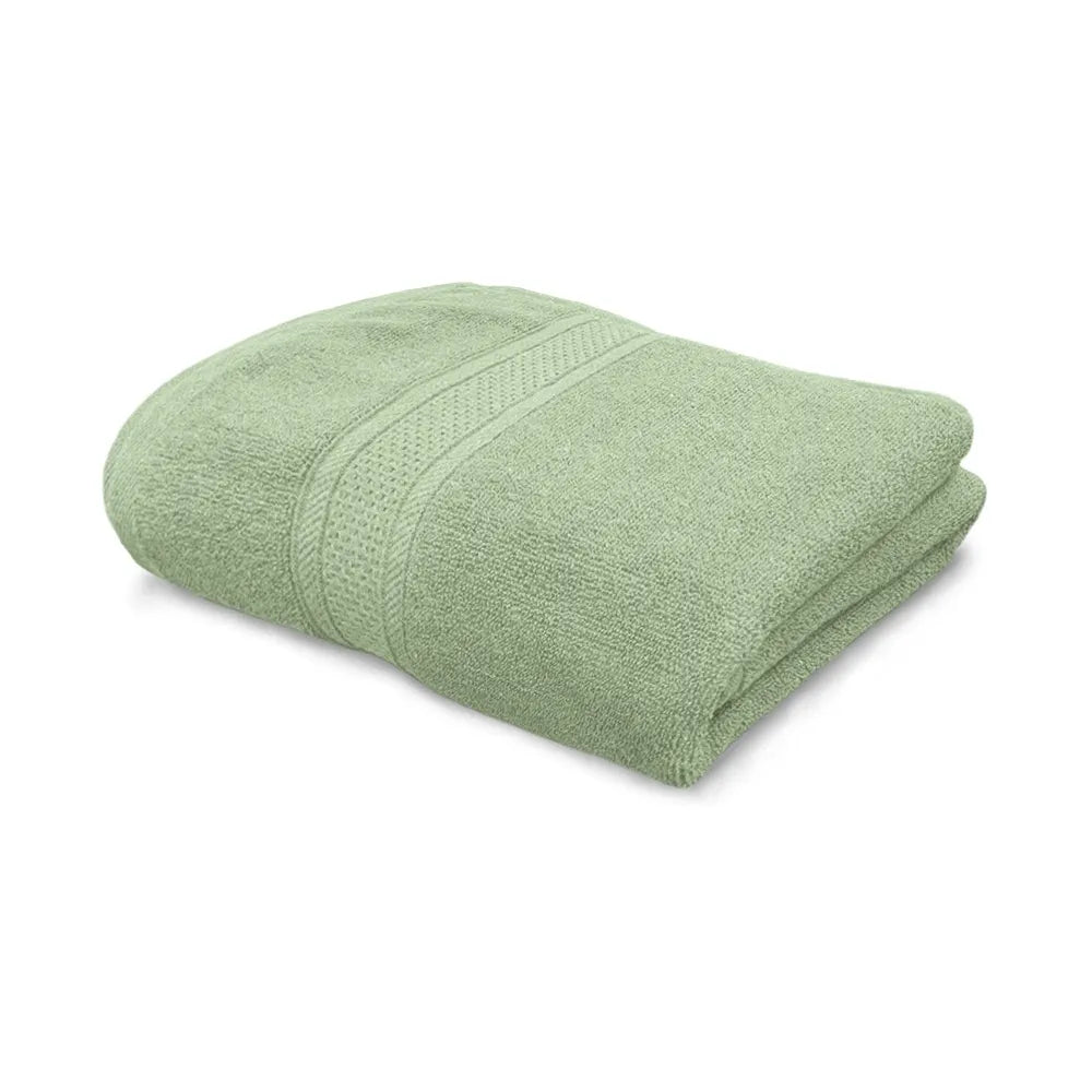 Luxe Home Luxury Green Bath Towel – 600 GSM, Ultra Soft & Absorbent, 70x137 cm, Quick Dry Cotton, Large Bath Towel for Men